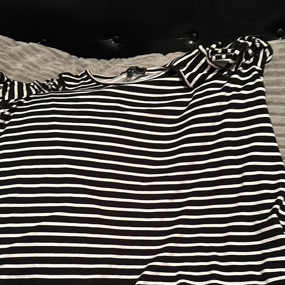 Black and White Striped dress